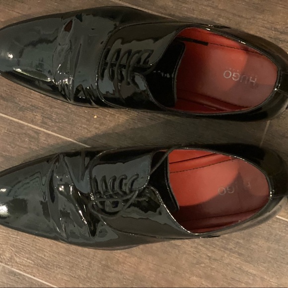 Hugo boss mens 8.5 dress shoe patent leather main image 8